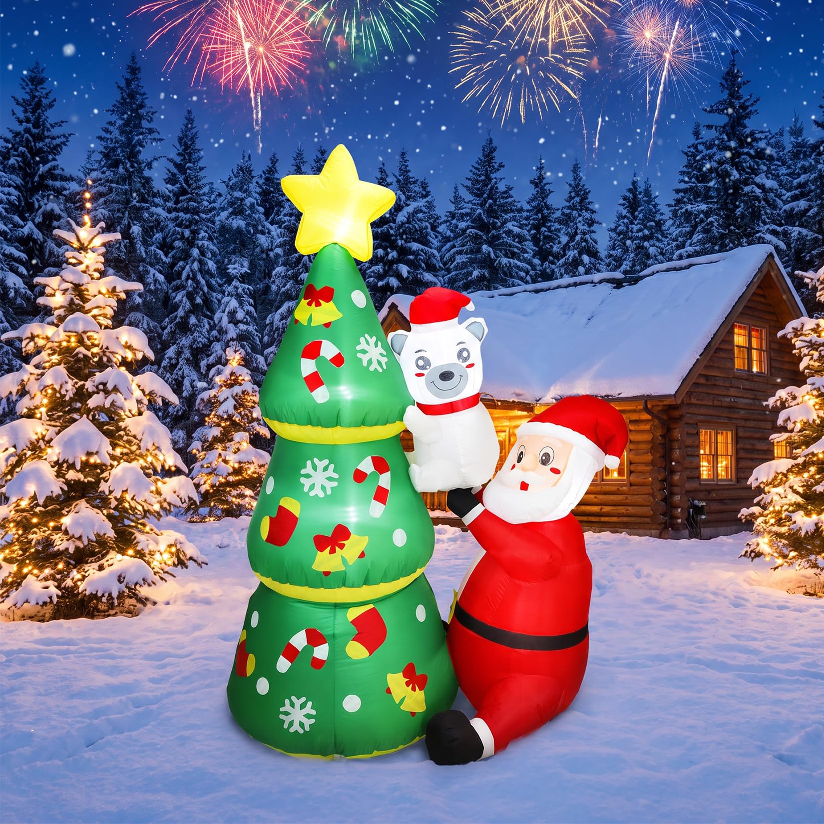 6ft LED Light-Up Inflatable Ch - Outdoor Lighting Effects review and price