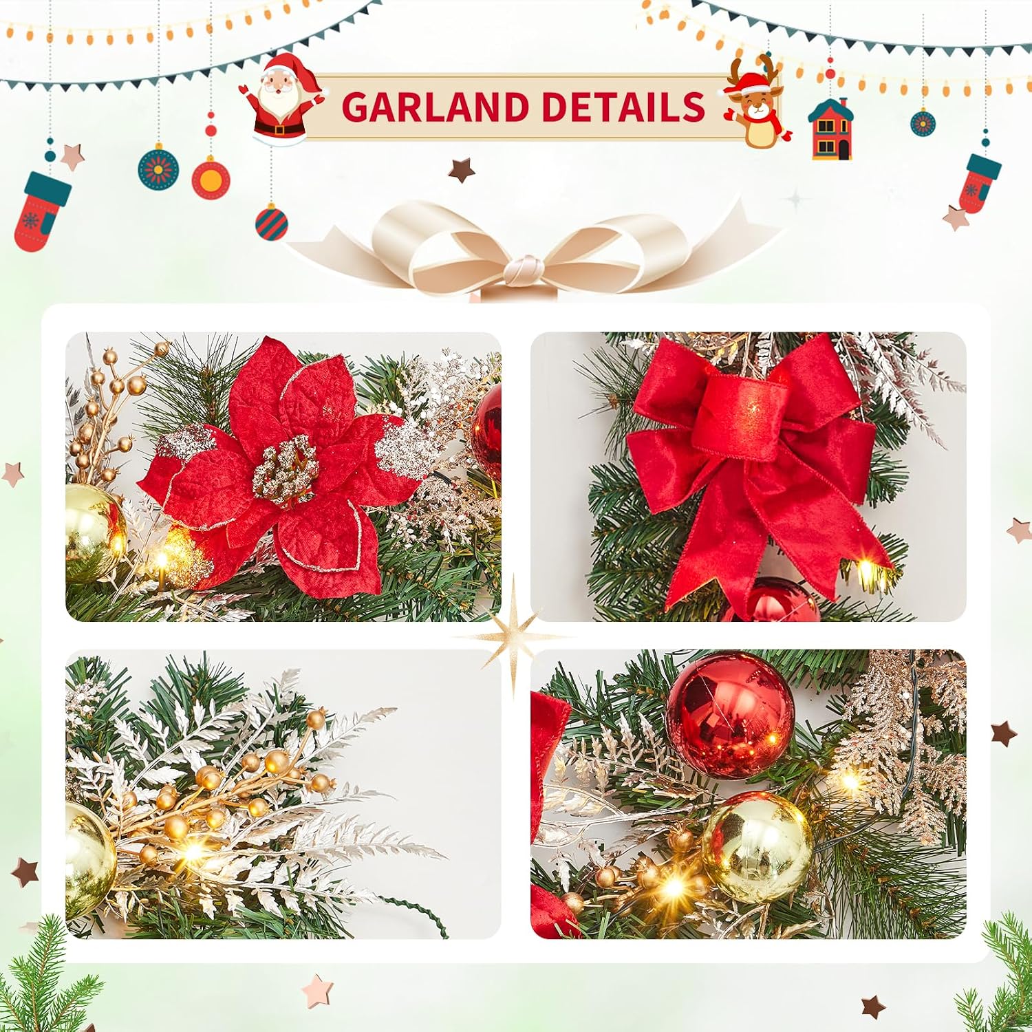 Garvee 6ft Pre-Lit Christmas G - Outdoor Lighting Effects review and price
