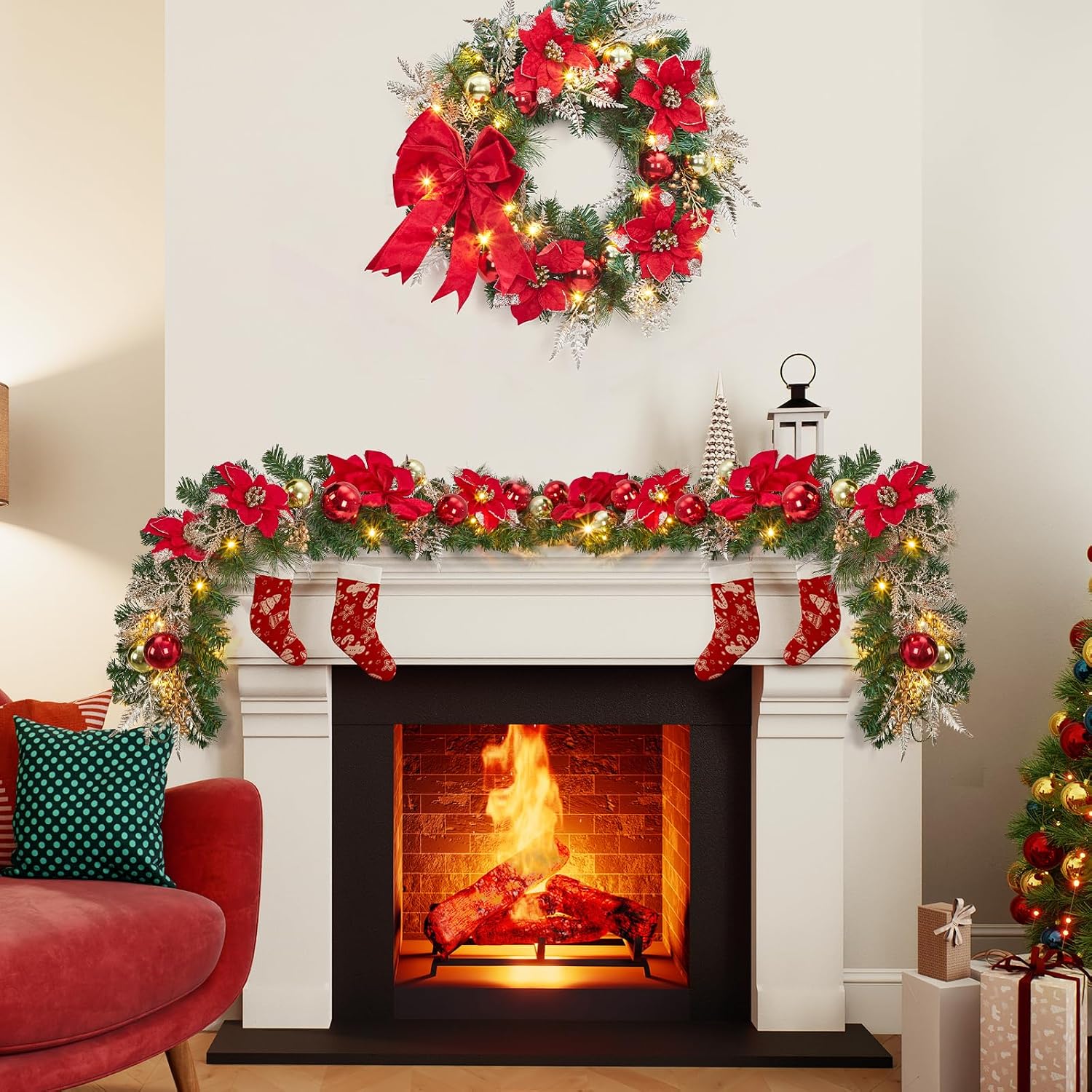 Garvee 6ft Pre-Lit Christmas G - Outdoor Lighting Effects review and price