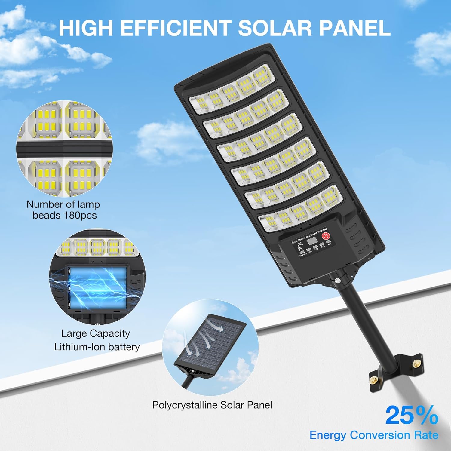 Solar Street Light with Pole M - Outdoor Lighting Ip65 review and price