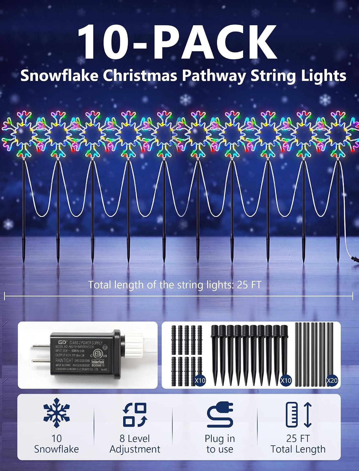 Christmas Snowflake Outdoor Pa - Outdoor Lighting Pathway review and price