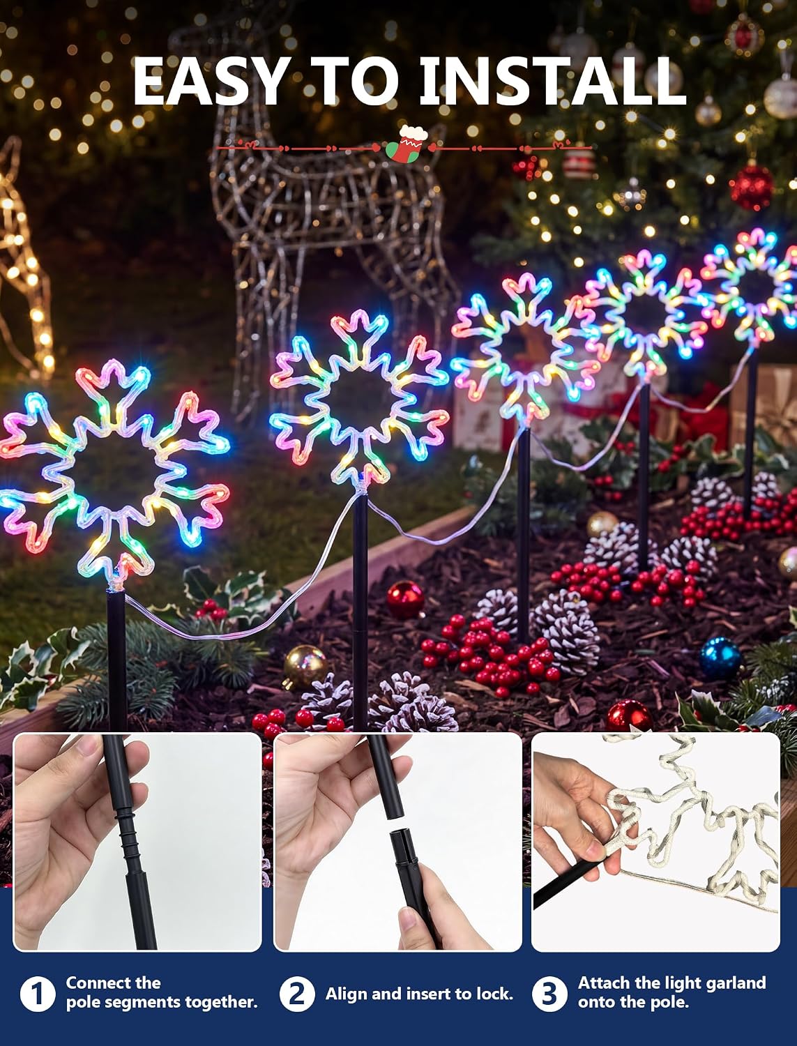 Christmas Snowflake Outdoor Pa - Outdoor Lighting Pathway review and price