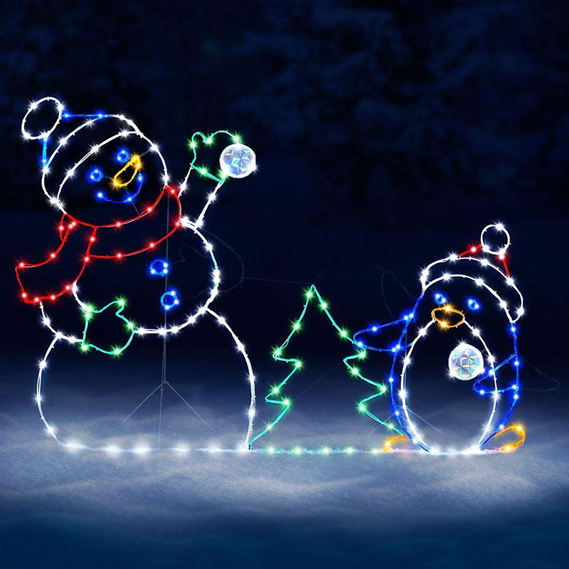 Animated LED Snowman Ornament  - Outdoor Lighting Effects review and price