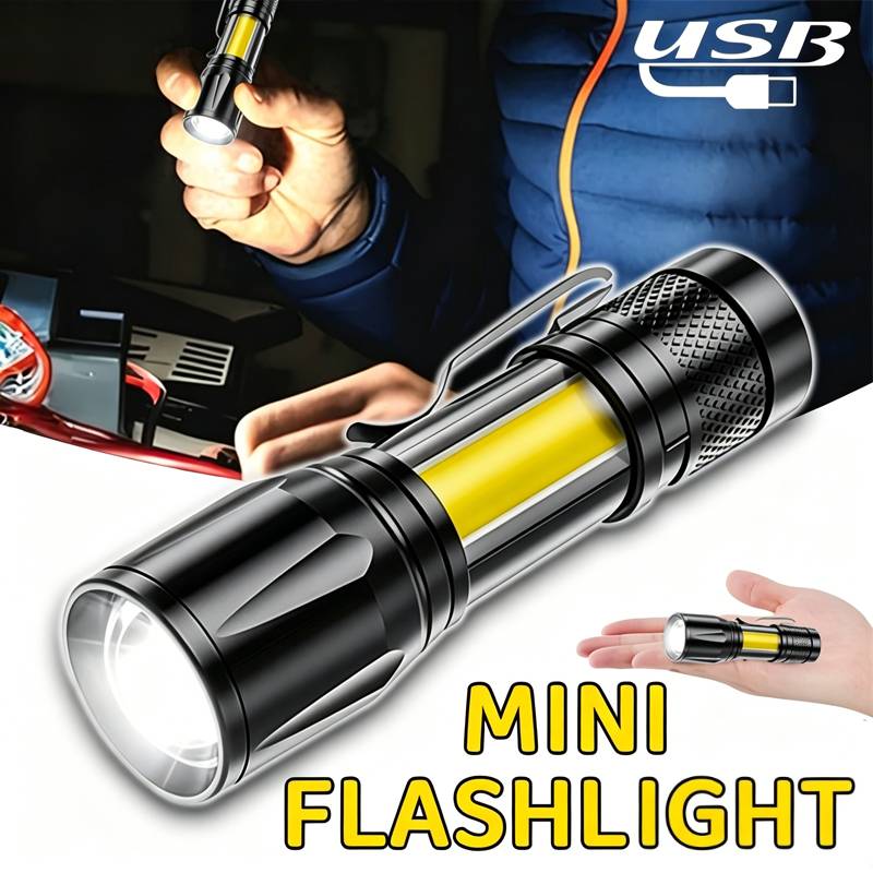 Mini LED Flashlight COB Floodl - Outdoor Lighting Black review and price