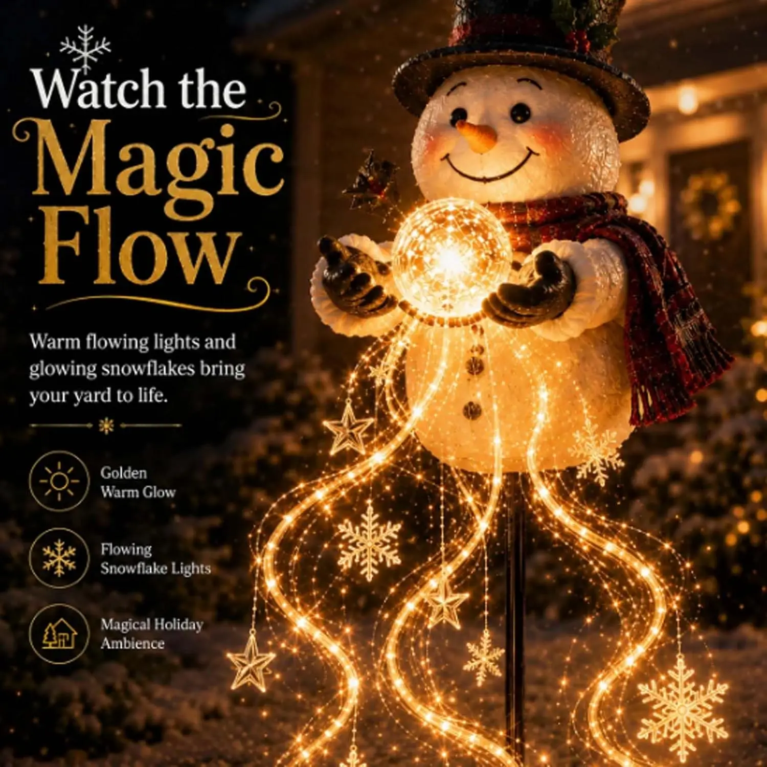 Outdoor Resin Snowman Santa LE - Outdoor Lighting Pathway review and price