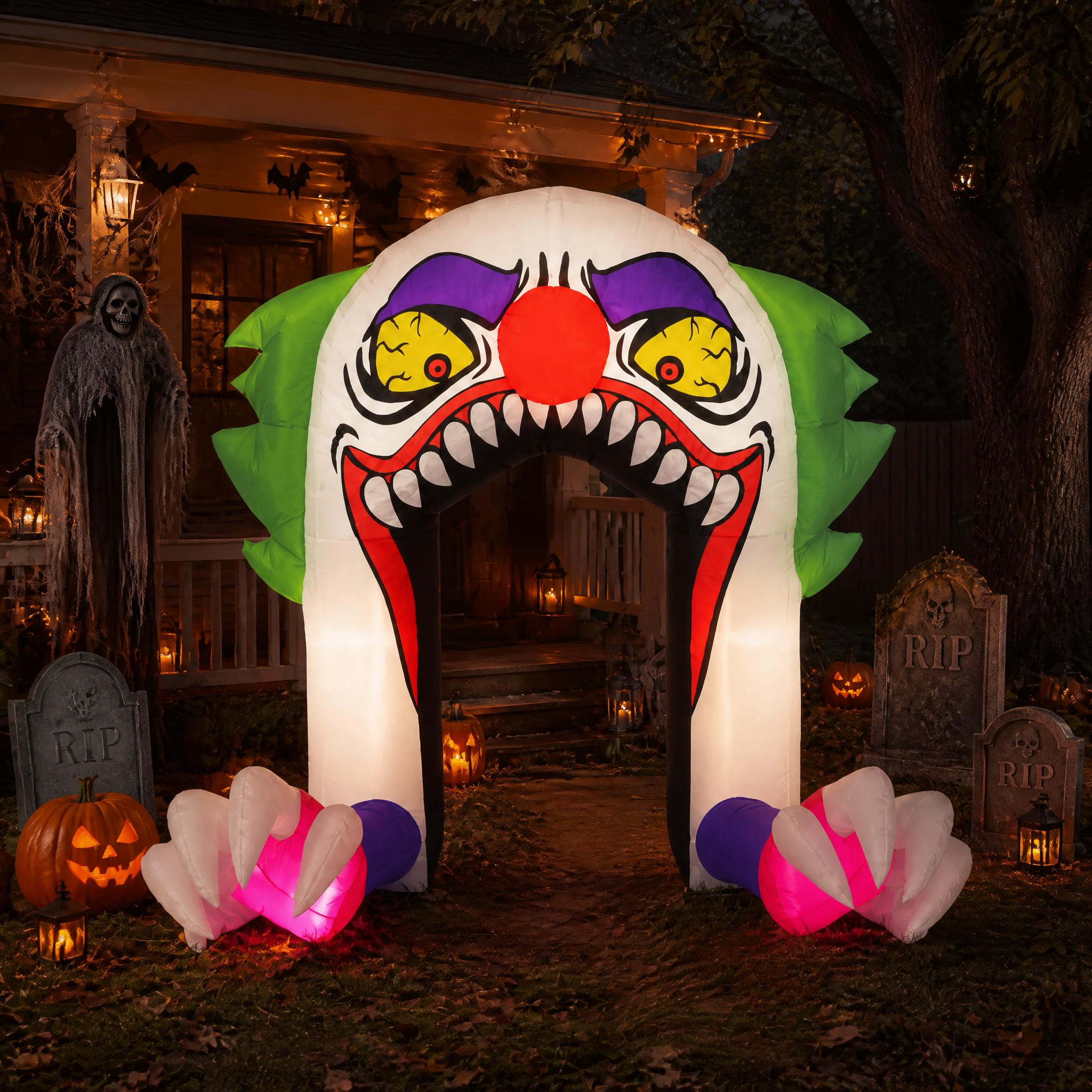 6 FT Inflatable Halloween Clow - Outdoor Lighting Effects review and price