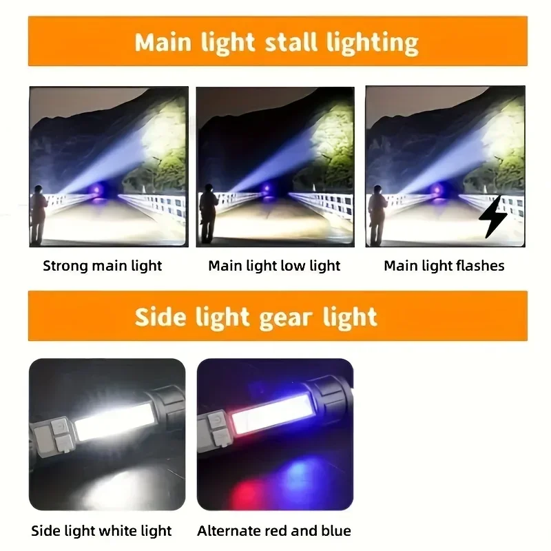 High Power LED COB Flashlight  - Outdoor Lighting Black review and price