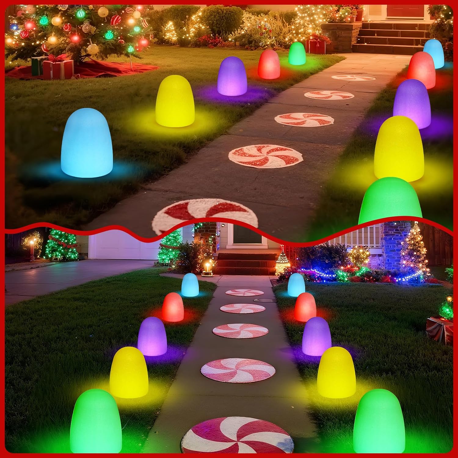 Colorful Solar Pathway Lights, - Outdoor Lighting Pathway review and price